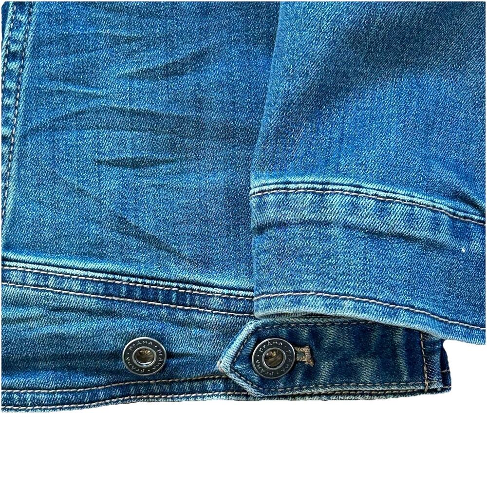 Prana Women's Detra Blue Denim Jean Jacket Size Small Oversized Organic Cotton - Picture 10 of 10